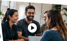 Team talking together